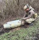 Вибухотехніки Кіровоградщини знищили бойову частину ворожої ракети